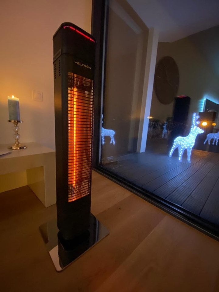 Tower Infrared Patio Heater, 2 kW, IP65, Bluetooth
