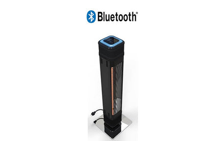 Tower Infrared Patio Heater, 2 kW, IP65, Bluetooth