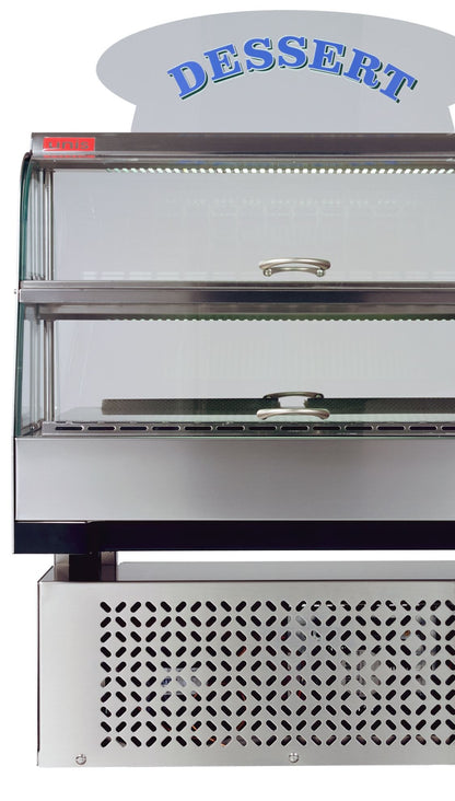 Loire Pastry Display Cabinet, 2-Shelf, 1 kW