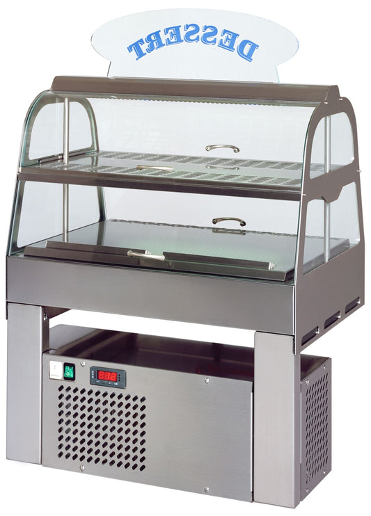 Loire Pastry Display Cabinet, 2-Shelf, 1 kW