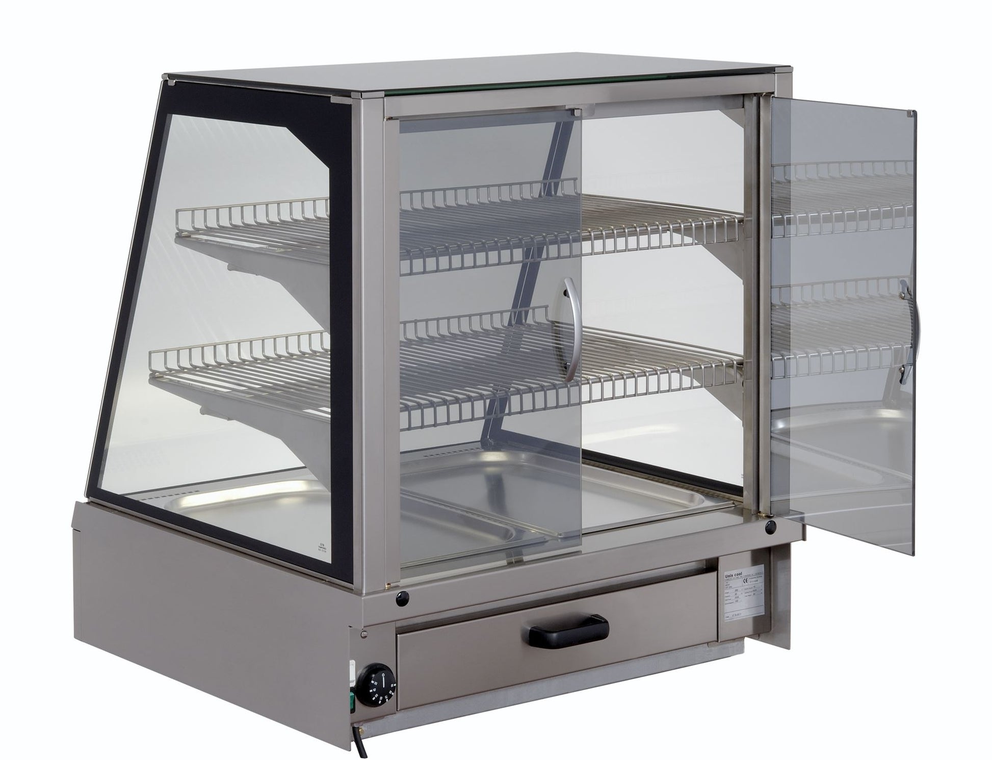 Hot Food Warmer Display Case, 2.13 kW, +30/+85°C