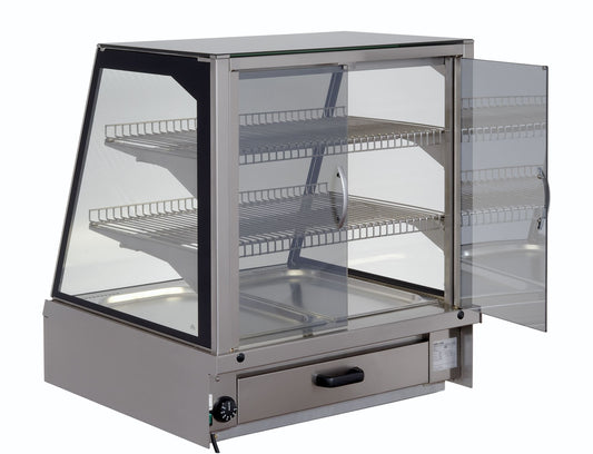 Hot Food Warmer Display Case, 2.13 kW, +30/+85°C
