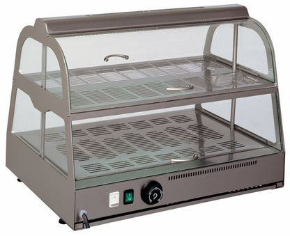 Hot Food Warmer Display, 2-Tier, 35–90°C