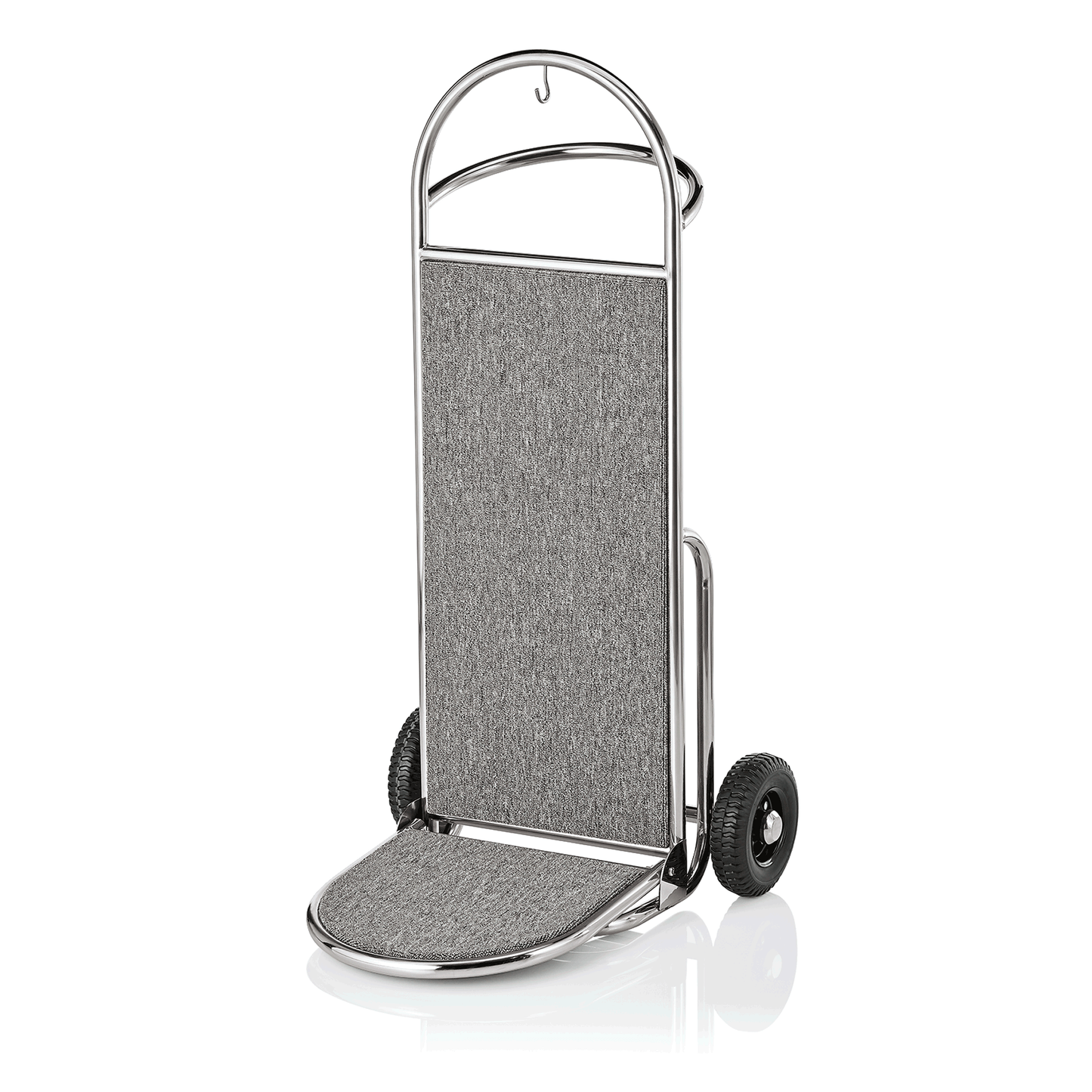Was Folding Luggage Trolley Sprint, Polished, Grey Carpet