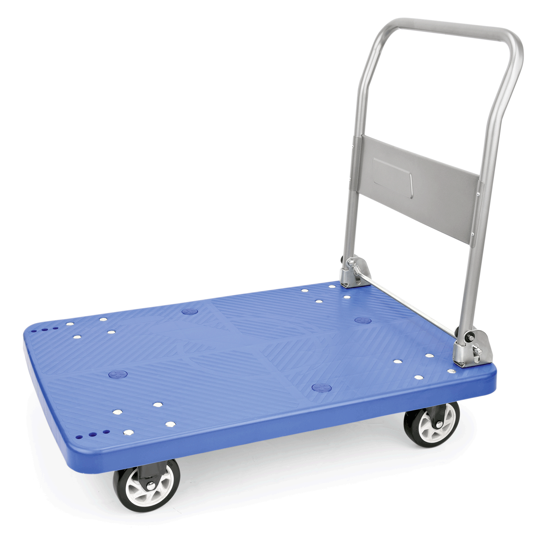 Was Powder-Coated Platform Trolley, 890 x 600 mm