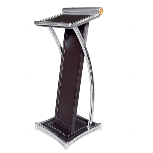 Was Lectern, Stainless Steel and Wood, 500×500×1200 mm