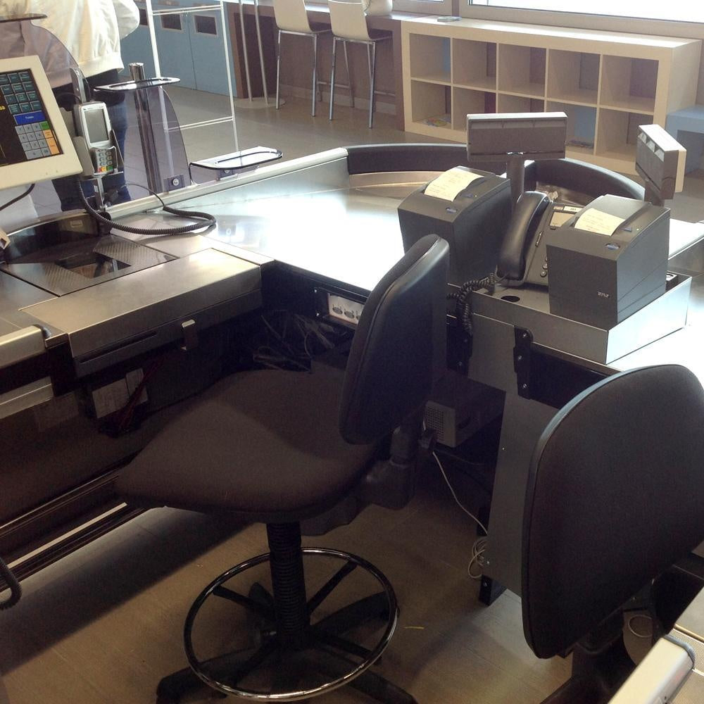 Diva Checkout Counter, Motorized, ErgoCert