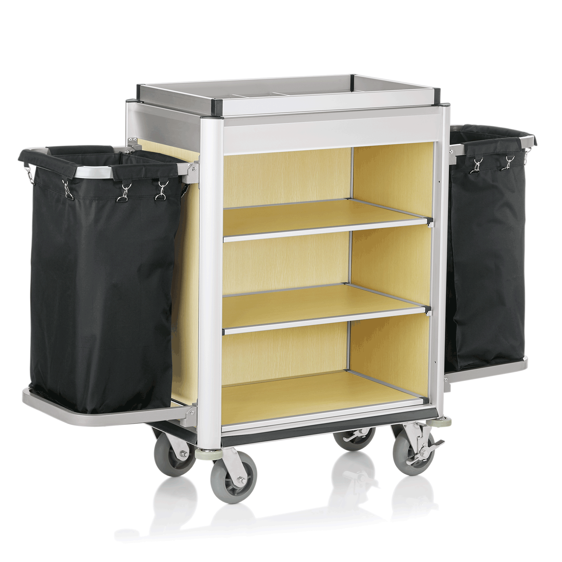 Was Room Service Trolley Isabella, Light Edges, Light Wood, 1550 mm