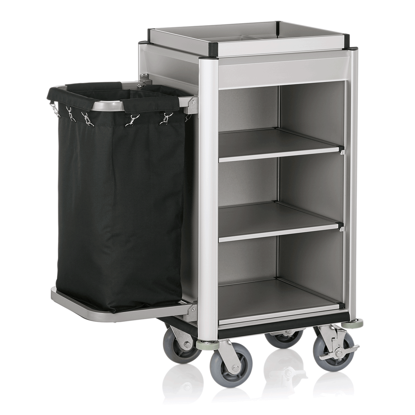 Was Room Service Trolley Isabella, Light Edges, Aluminium, 950 mm
