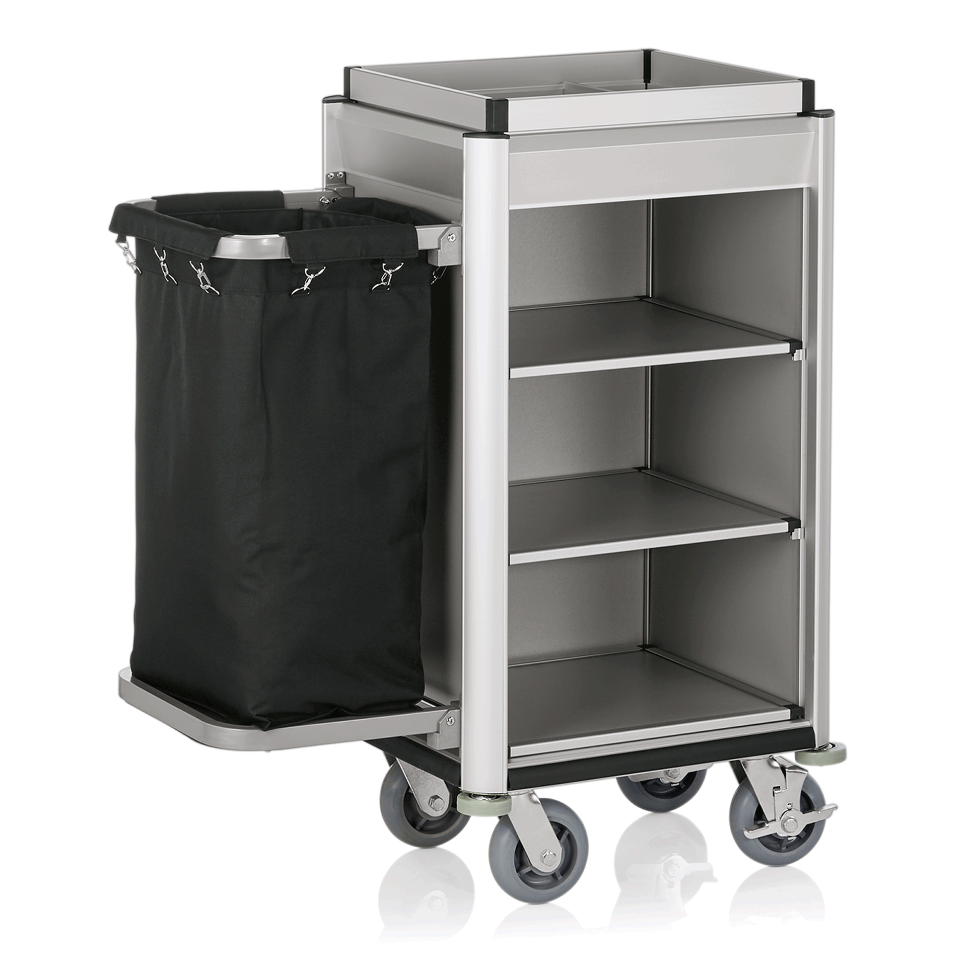 Was Room Service Trolley Isabella, Light Edges, Aluminium, 950 mm