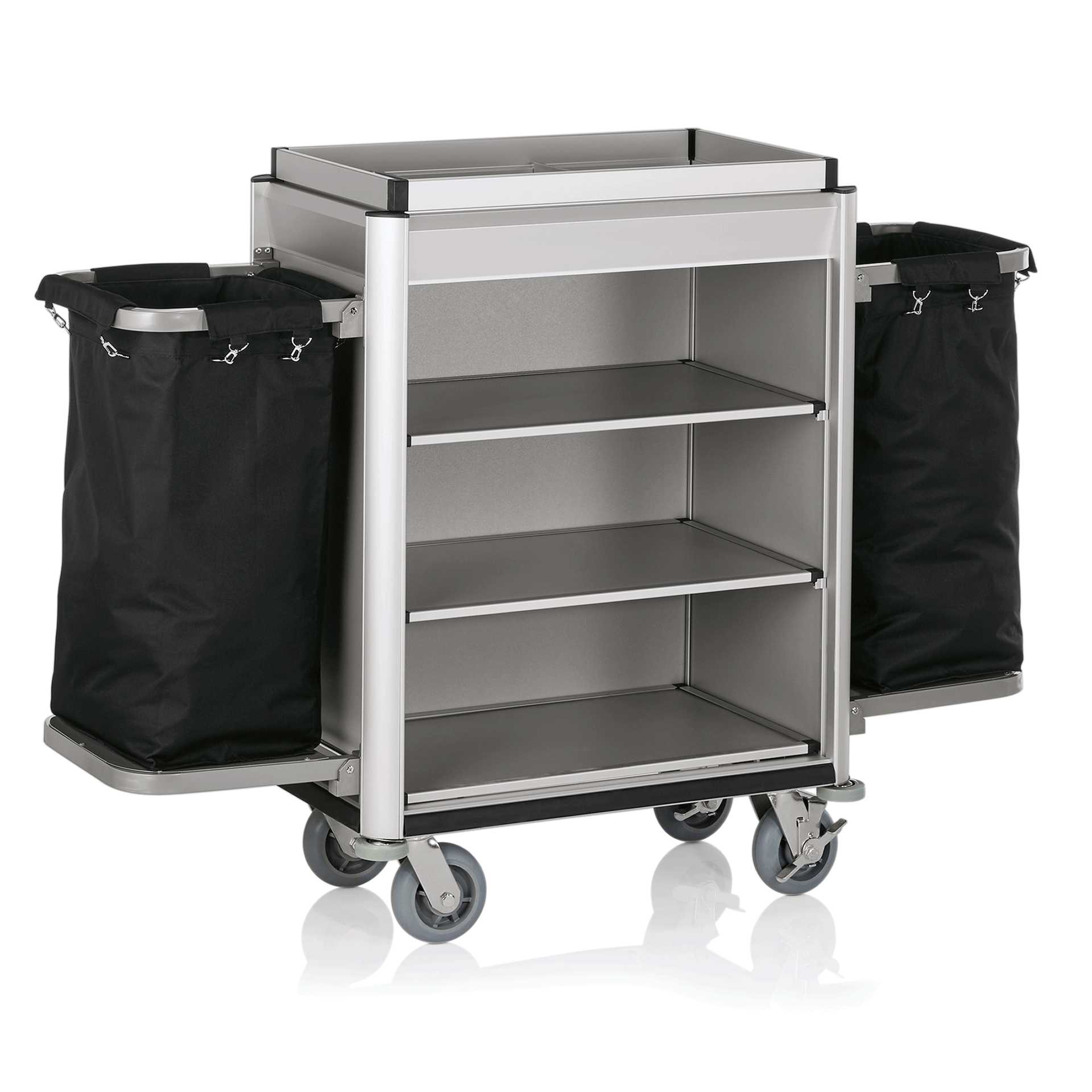 Was Room Service Trolley Isabella, Light Edges, Aluminium, 1550 mm