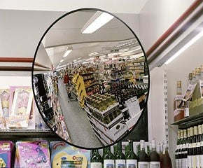 Triangular Convex Security Mirror, 330×330 mm