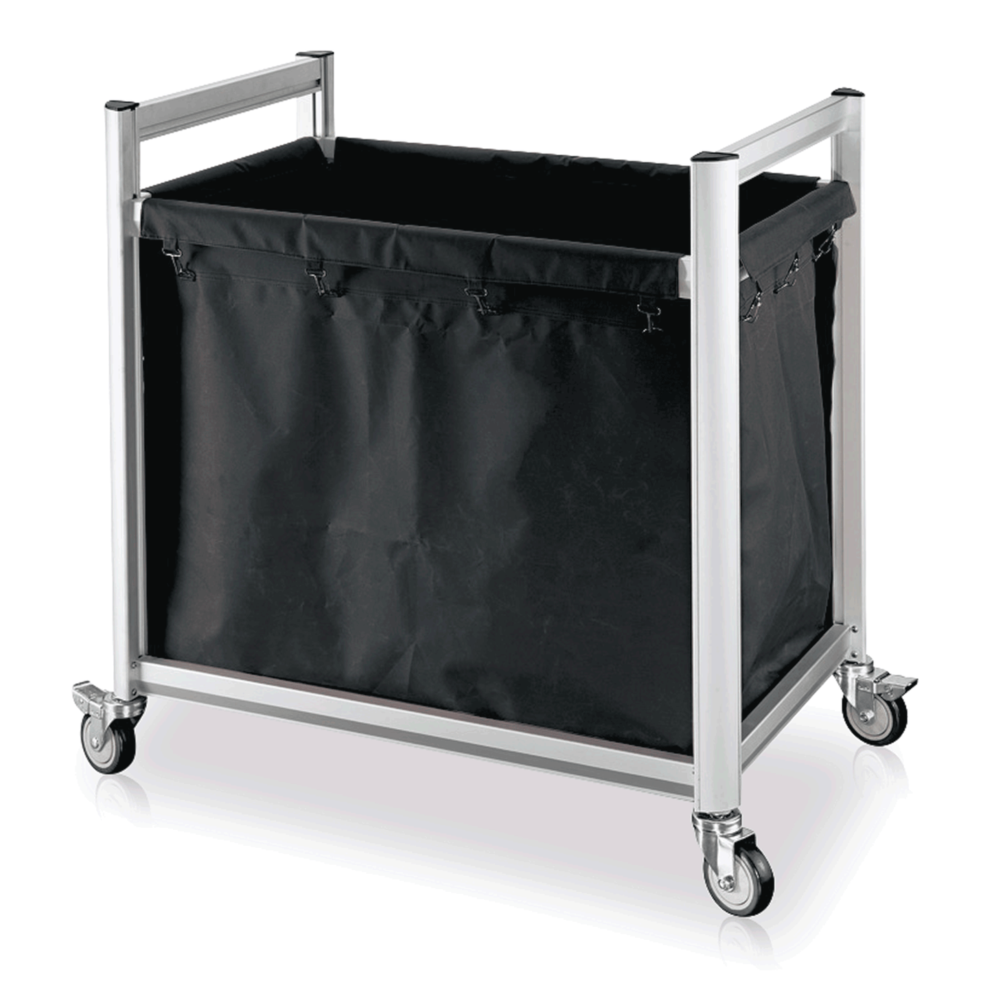 Was Laundry Trolley, Aluminium, 220 L Polyester Bag