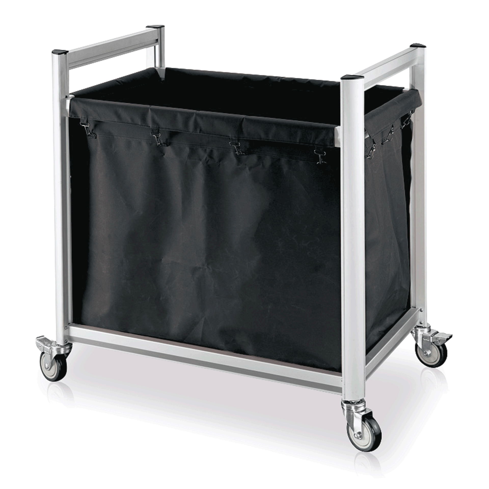 Was Laundry Trolley, Aluminium, 220 L Polyester Bag