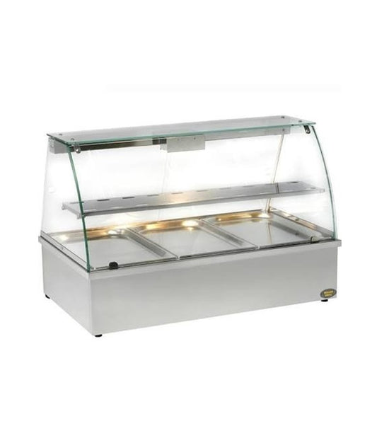 Heated Bain-Marie Display, 3×GN 1/1, 3.50 kW