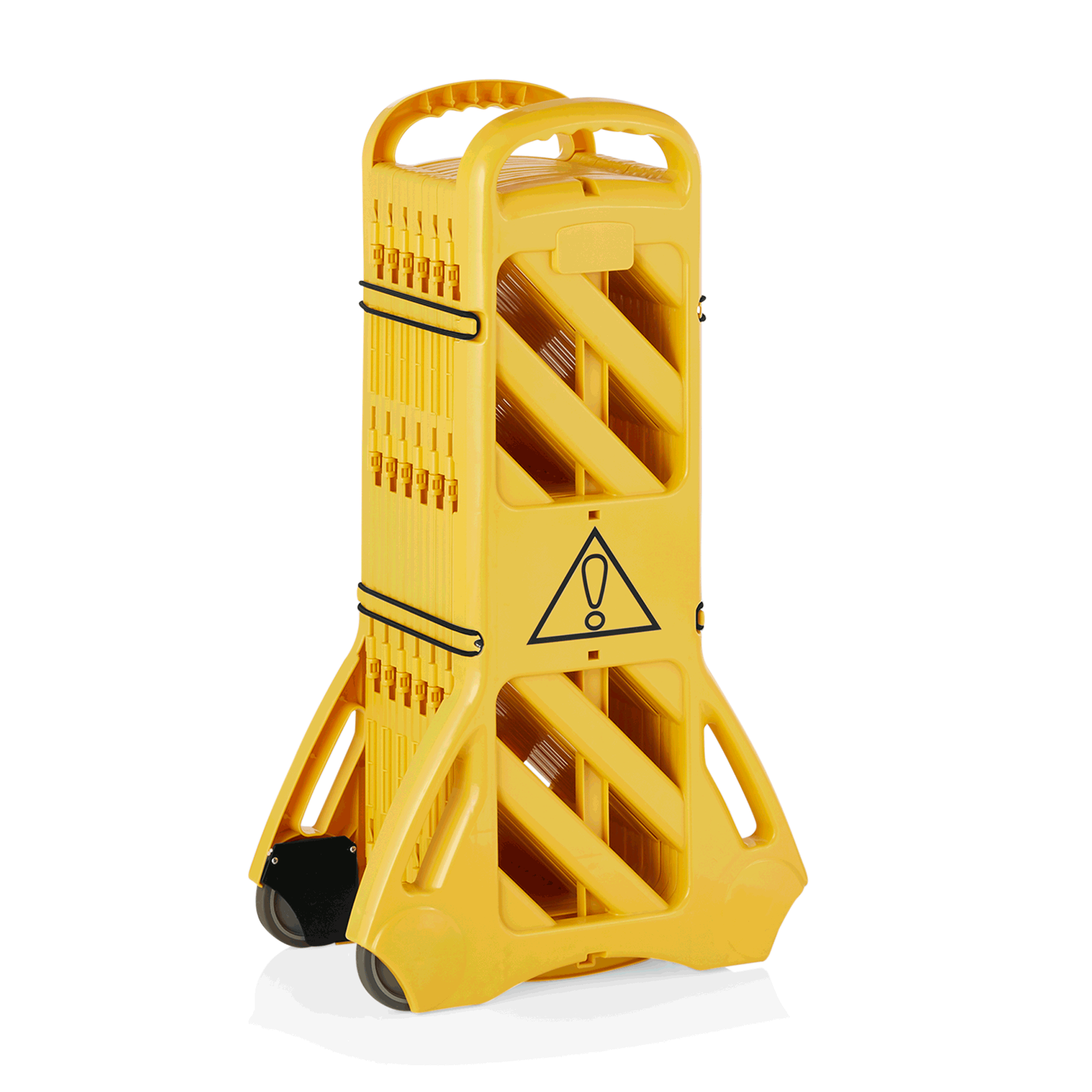 Was Mobile Barrier on Castors, Extends to 4000 mm, Yellow
