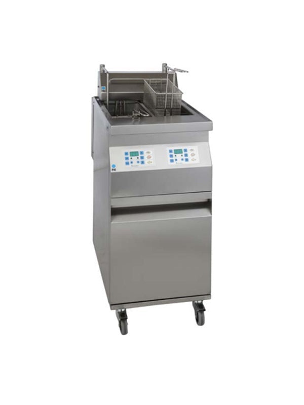 Floor-Standing Electric Fryer, Double Vat, 14 kW