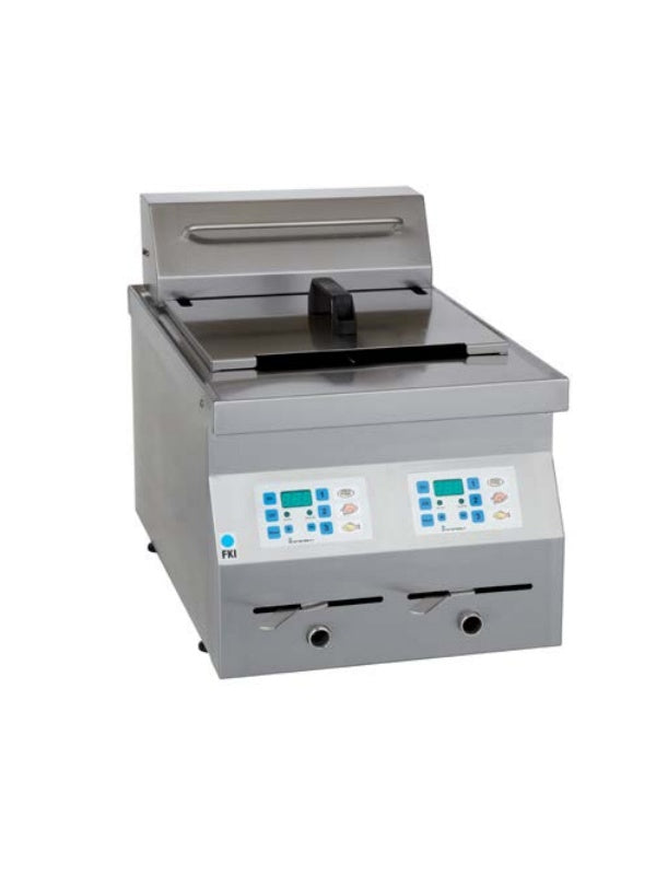 Tabletop Double-Vat Electric Deep Fryer, 14 kW, 400 V