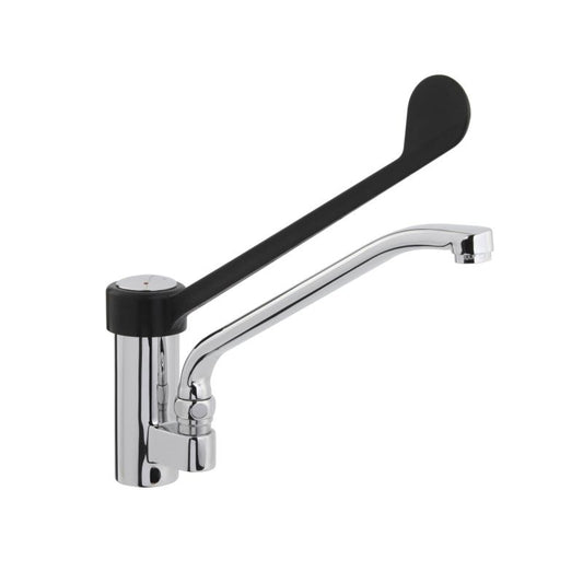 Elbow-Lever Kitchen Faucet, Swivel Spout, 255 mm