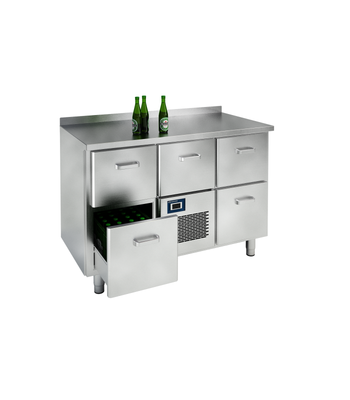 Bar Refrigeration Table, 4-Drawer, +2/+6°C, 1260mm
