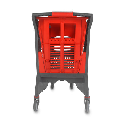 Compact Plastic Shopping Trolley, 220 L