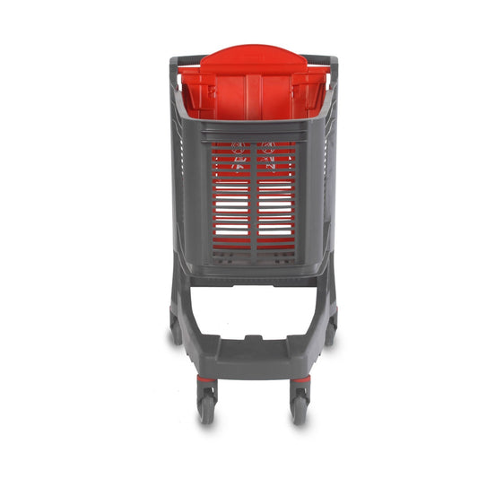 Compact Plastic Shopping Trolley, 220 L