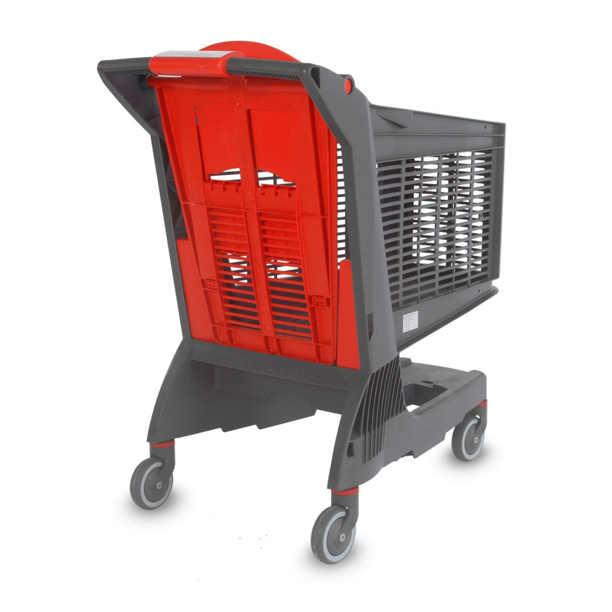 Compact Plastic Shopping Trolley, 220 L