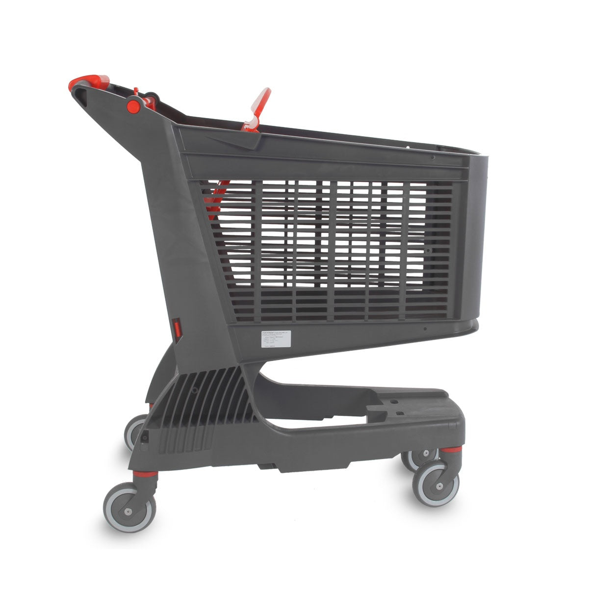 Compact Plastic Shopping Trolley, 220 L