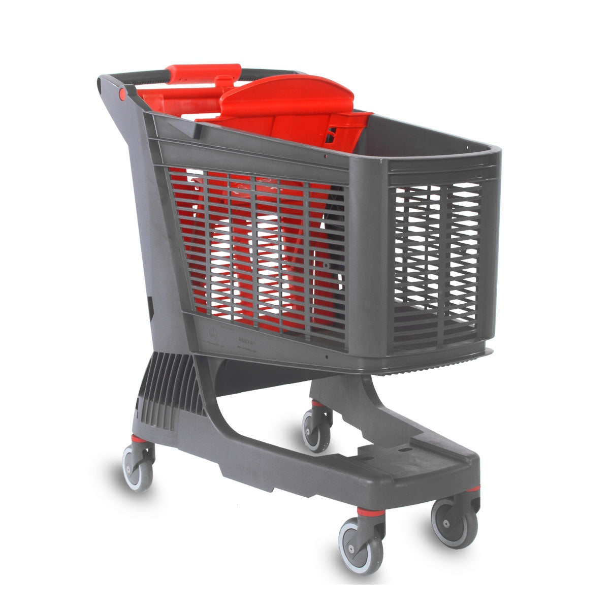 Compact Plastic Shopping Trolley, 220 L