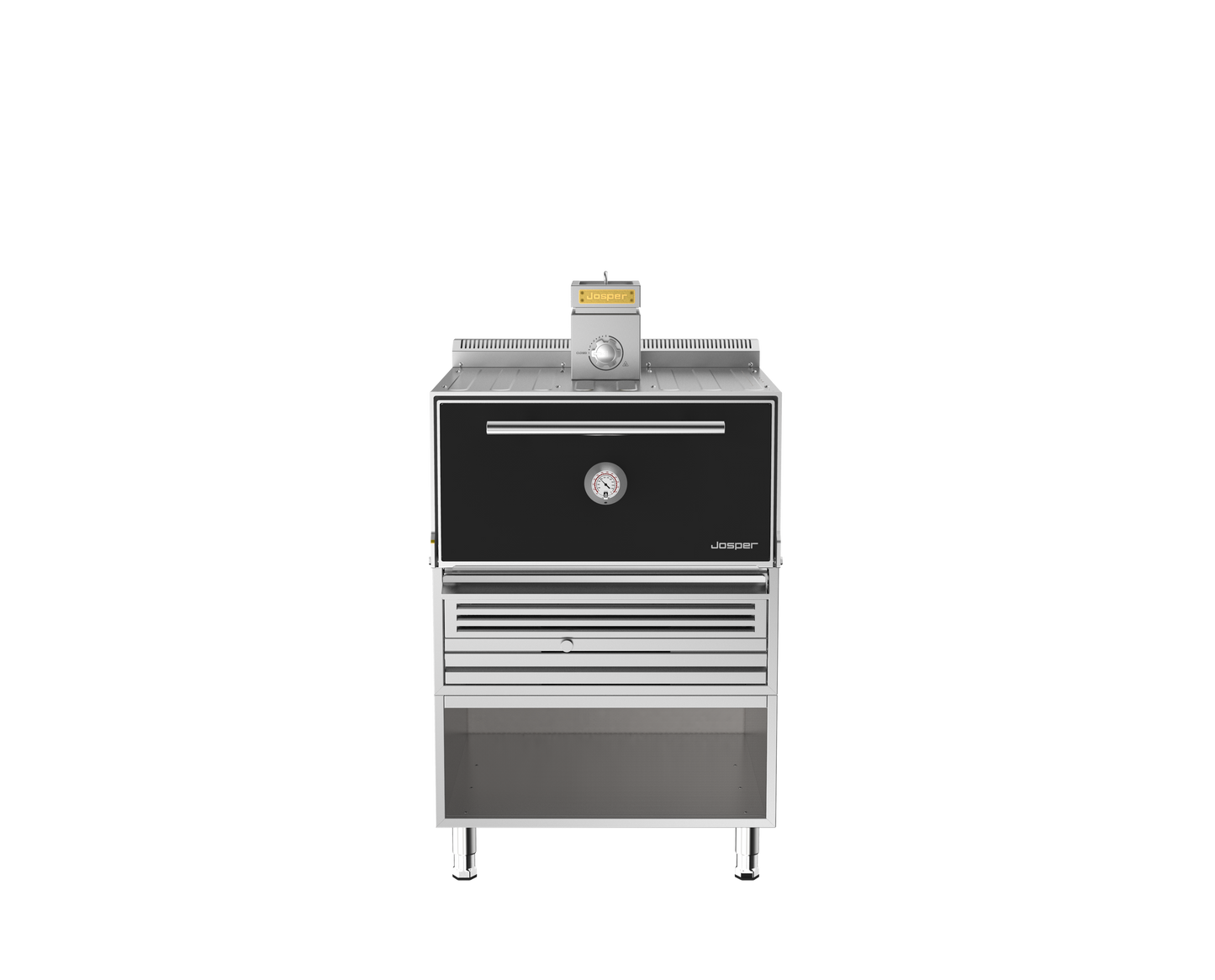 Charcoal Grill Oven with Table, 90 kg/h, 350°C
