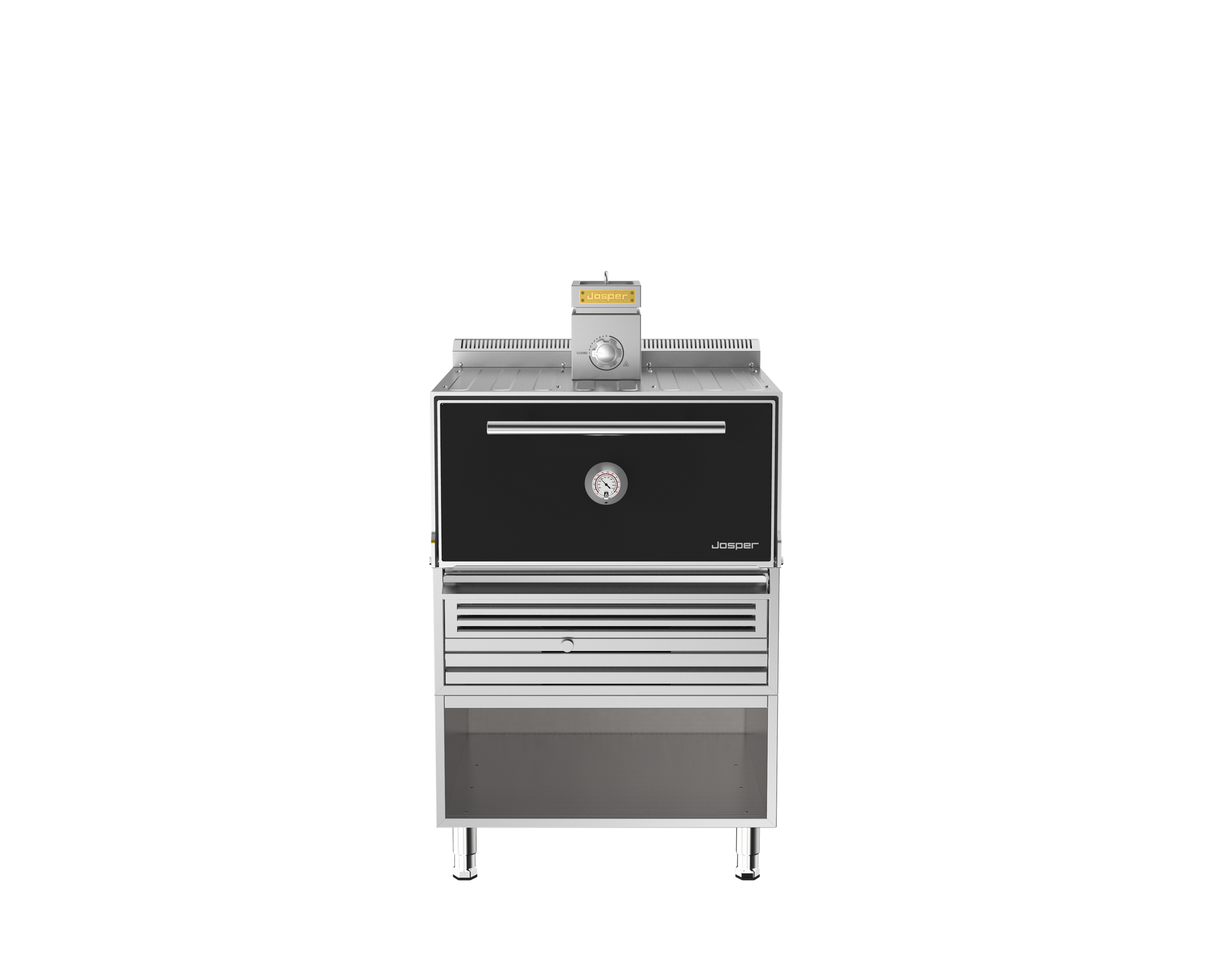 Charcoal Grill Oven with Table, 90 kg/h, 350°C