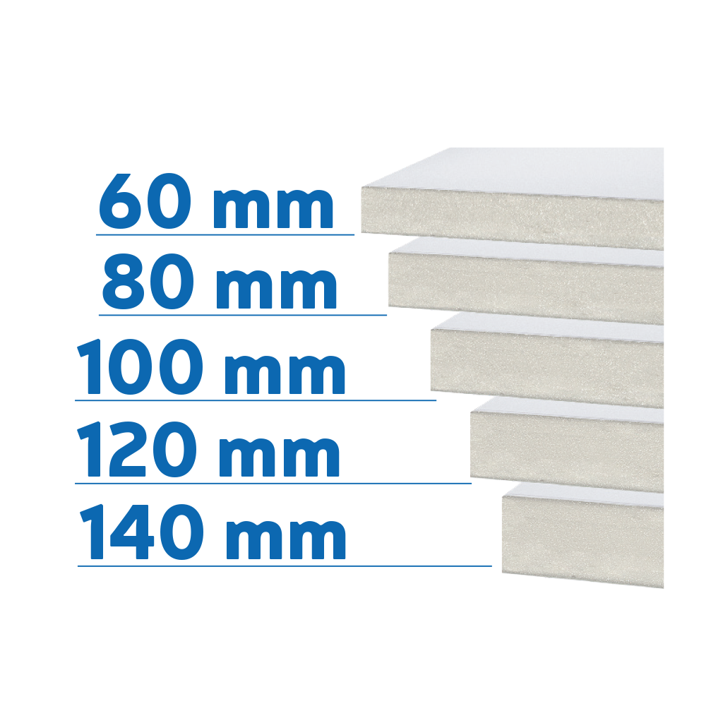 Modular Walk-In Cold Room, PUR, 60–140 mm Panel