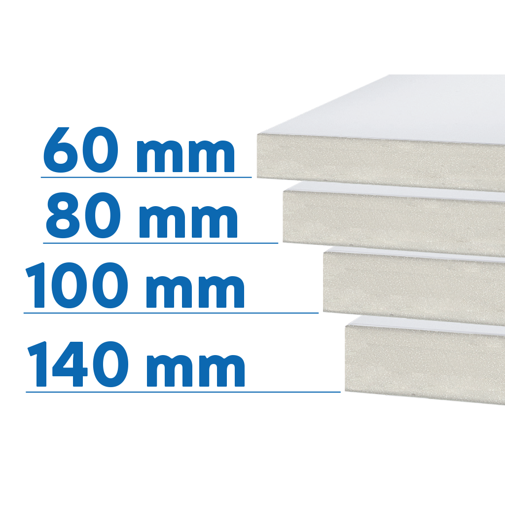 Modular Cold Room Panels, 60–140 mm, PUR
