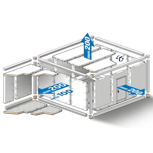 Modular Cold Room Panels, 60–140 mm, PUR