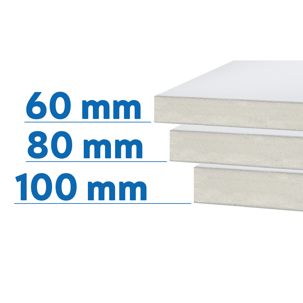 Modular Cold Room Panel System, 60/80/100 mm