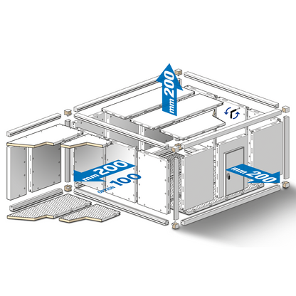Modular Cold Room Panel System, 60/80/100 mm