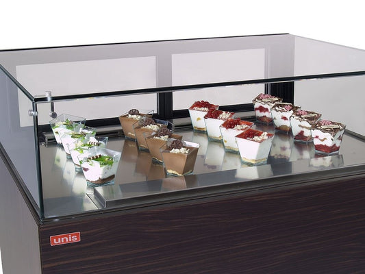 Pastry Showcase, +4/+8°C, INOX, LED, Forced-Air