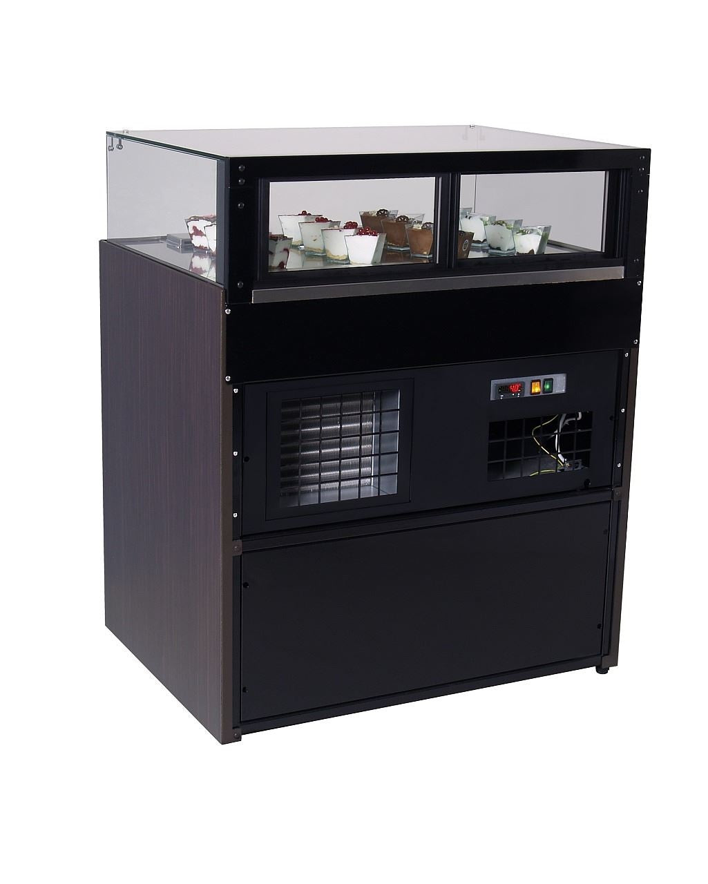 Pastry Showcase, +4/+8°C, INOX, LED, Forced-Air