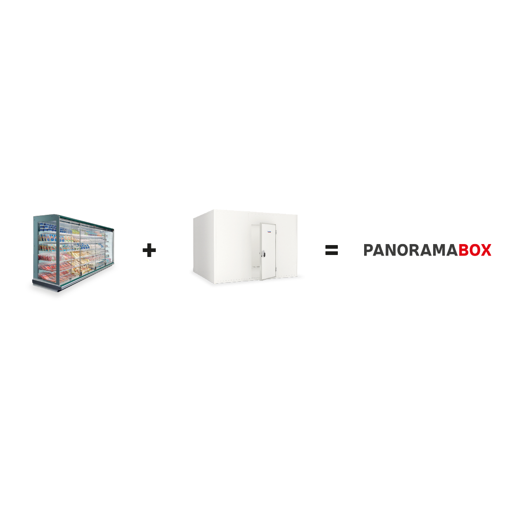 Panorama Box Modular Display Cold Room, 1250 mm