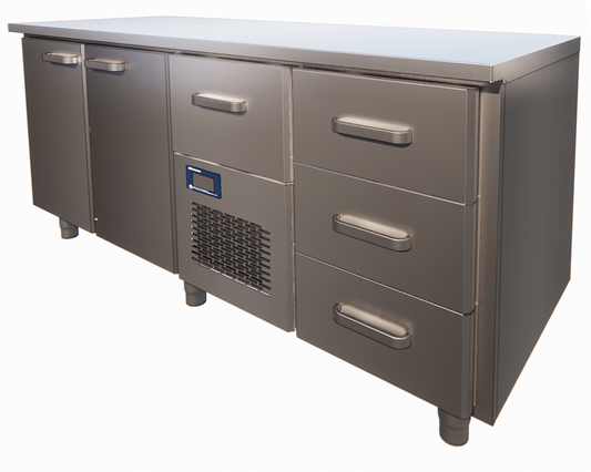 Refrigerated Prep Table, 1660mm, +2/+6°C, 1 Door