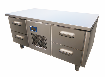 Low Refrigerated Table, 4 Drawers, +2/+6°C