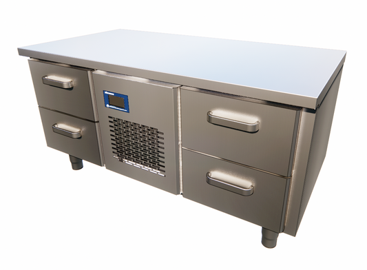 Low Refrigerated Table, 4 Drawers, +2/+6°C