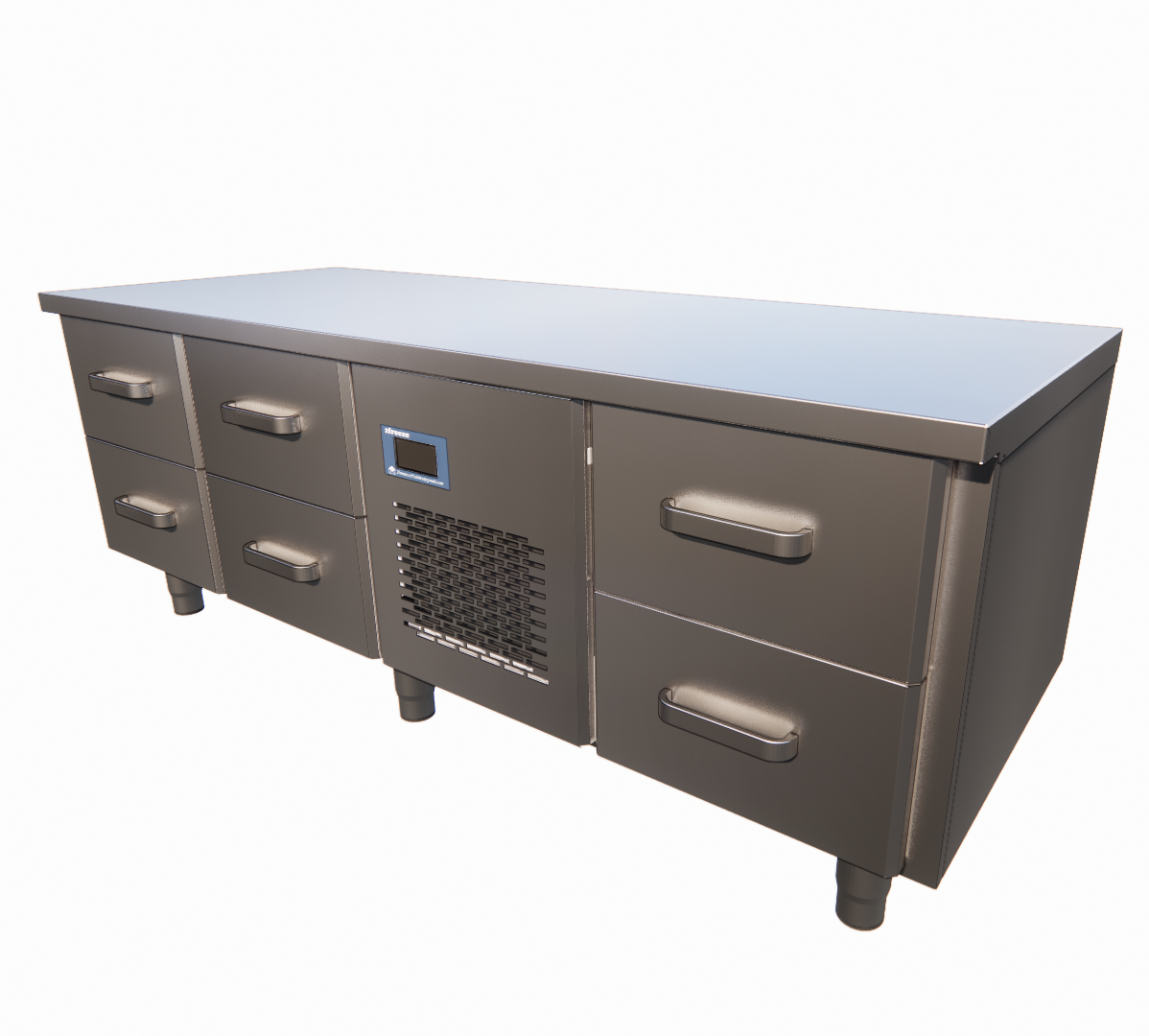 Refrigerated Drawer Table, 1660 mm, +2/+6°C