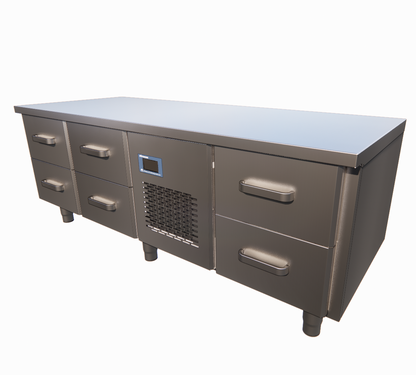 Refrigerated Drawer Table, 1660 mm, +2/+6°C