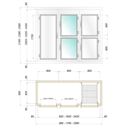 Evosystem Modular Cold Room Cabinet, PUR Panel