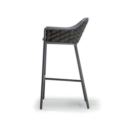 Panama Outdoor Bar Chair, Aluminium, Stackable