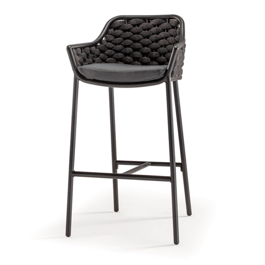 Panama Outdoor Bar Chair, Aluminium, Stackable