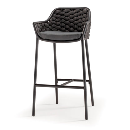 Panama Outdoor Bar Chair, Aluminium, Stackable