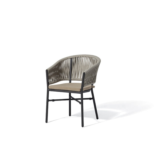 Grattoni Portofino Outdoor Armchair, Aluminum, Fabric Seat
