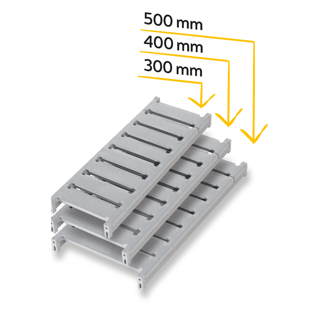 Modular Cold Room Shelving, -40/+40°C, Aluminum & HDPE
